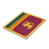 Sri Lanka-Flagge Fliese (Seite)