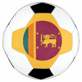 Sri Lanka-Flagge Fußball (Vorderseite)
