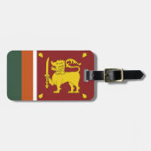 Sri Lanka-Flagge Gepäckanhänger (Vorderseite horizontal)