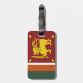 Sri Lanka-Flagge Gepäckanhänger (Rückseite vertikal)