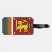 Sri Lanka-Flagge Gepäckanhänger (Rückseite horizontal)