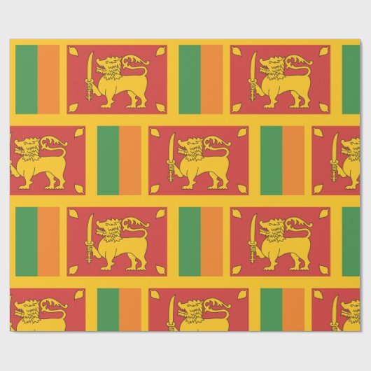 Sri Lanka-Flagge Geschenkpapier (Flach)