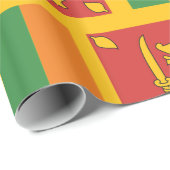 Sri Lanka-Flagge Geschenkpapier (Rolleneckpunkt)
