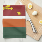 Sri Lanka-Flagge Geschirrtuch (Viertel Falte)