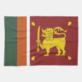 Sri Lanka-Flagge Geschirrtuch (Horizontal)