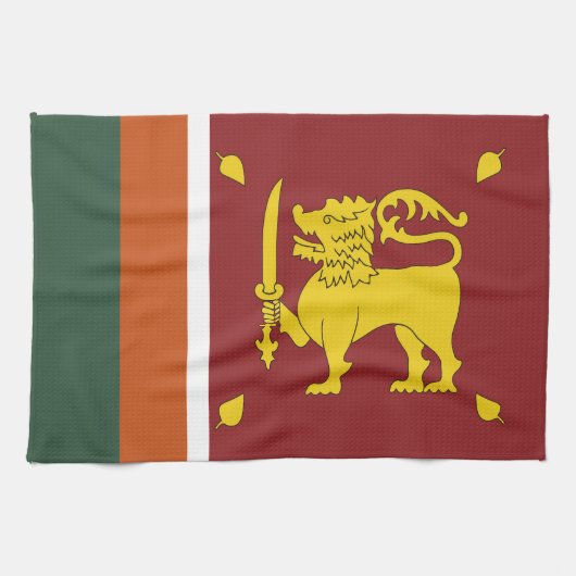 Sri Lanka-Flagge Geschirrtuch (Horizontal)