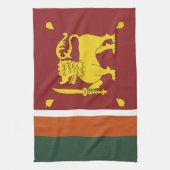Sri Lanka-Flagge Geschirrtuch (Vertikal)