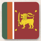 Sri Lanka-Flagge Getränkeuntersetzer (Vorderseite)
