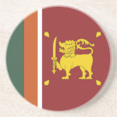 Sri Lanka-Flagge Getränkeuntersetzer (Vorne)