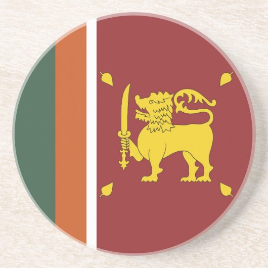 Sri Lanka-Flagge Getränkeuntersetzer (Vorne)