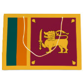 Sri Lanka-Flagge Große Geschenktüte (Vorderseite)