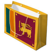 Sri Lanka-Flagge Große Geschenktüte (Vorderseite Schrägansicht)