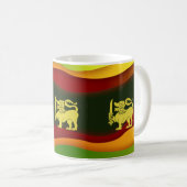 Sri Lanka-Flagge Kaffeetasse (VorderseiteRechts)
