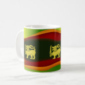Sri Lanka-Flagge Kaffeetasse (Vorderseite Links)