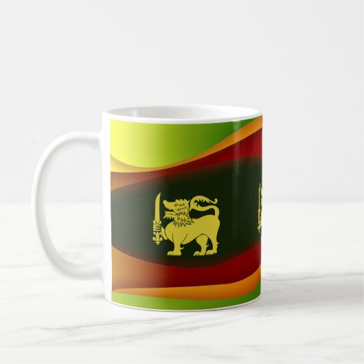 Sri Lanka-Flagge Kaffeetasse (Links)