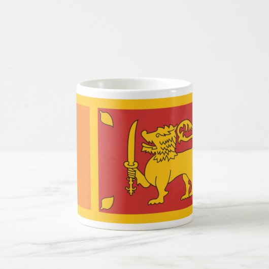 Sri Lanka-Flagge Kaffeetasse (Mittel)