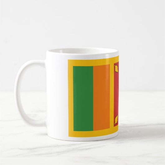 Sri Lanka-Flagge Kaffeetasse (Links)
