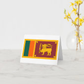 Sri Lanka-Flagge Karte (Gelbe Blume)