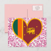 Sri Lanka-Flagge kaufen Postkarte (Vorne/Hinten)