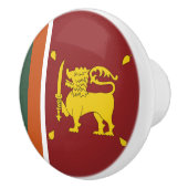 Sri Lanka-Flagge Keramikknauf (Rechts)