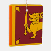 Sri Lanka-Flagge Keramikornament (Rechts)