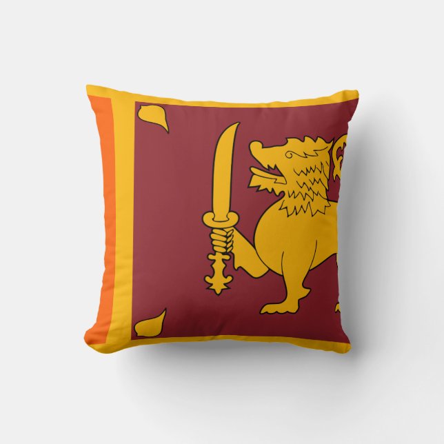 Sri Lanka-Flagge Kissen (Vorderseite)