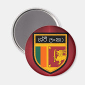 Sri Lanka-Flagge Magnet (Vorderseite/Rückseite)