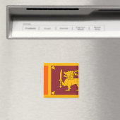 Sri Lanka-Flagge Magnet (In Situ (Geschirrspüler))