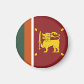 Sri Lanka-Flagge Magnet (Vorne)