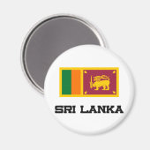 Sri Lanka-Flagge Magnet (Vorderseite/Rückseite)