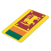 Sri Lanka-Flagge Magnet (Linke Seite)