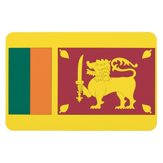 Sri Lanka-Flagge Magnet (Horizontal)