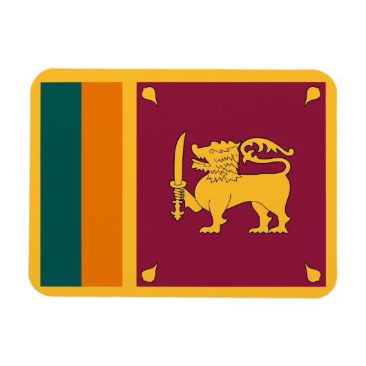 Sri Lanka-Flagge Magnet (Horizontal)