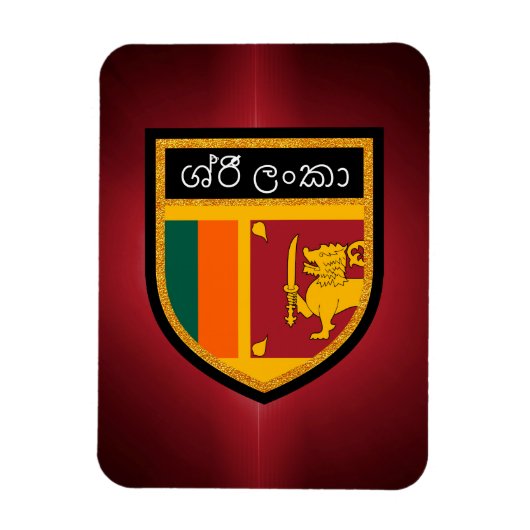 Sri Lanka-Flagge Magnet (Vertikal)