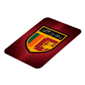 Sri Lanka-Flagge Magnet (Linke Seite)