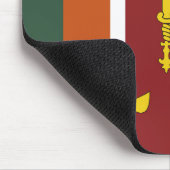 Sri Lanka-Flagge Mousepad (Ecke)