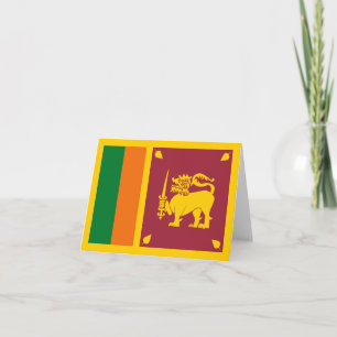 Sri Lanka Flagge Notecard Karte
