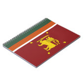 Sri Lanka-Flagge Notizblock (Linke Seite)