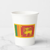 Sri Lanka-Flagge Pappbecher (Vorderseite)