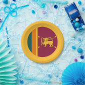 Sri Lanka-Flagge Pappteller (Party)