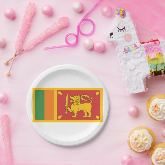 Sri Lanka-Flagge Pappteller (Party)