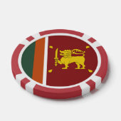 Sri Lanka-Flagge Pokerchips (Einzeln)