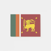 Sri Lanka-Flagge Post-it Klebezettel (Vorderseite)