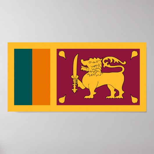 Sri Lanka-Flagge Poster (Vorne)