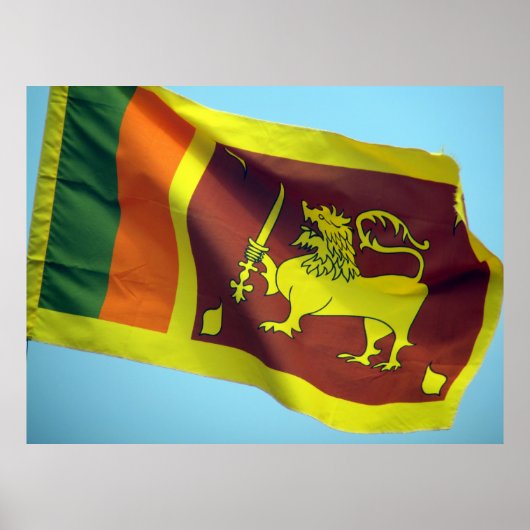 Sri-lanka-Flagge Poster (Vorne)