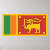 Sri Lanka-Flagge Poster (Vorne)