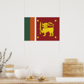Sri Lanka-Flagge Poster (Küche)