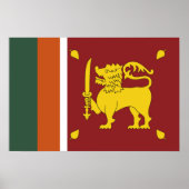 Sri Lanka-Flagge Poster (Vorne)