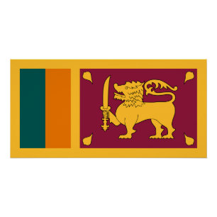 Sri Lanka-Flagge Poster