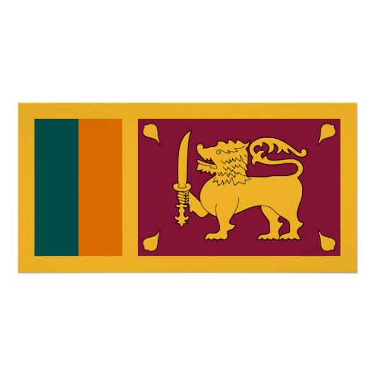Sri Lanka-Flagge Poster (Vorderseite)